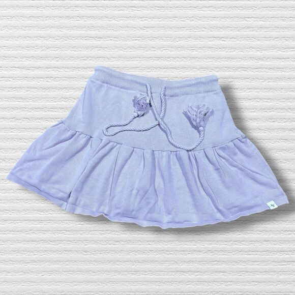 Love + Grow Lavender Knit Ruffle Skort with Built-In Shorts Size 10/12 Girls - Picture 1 of 7
